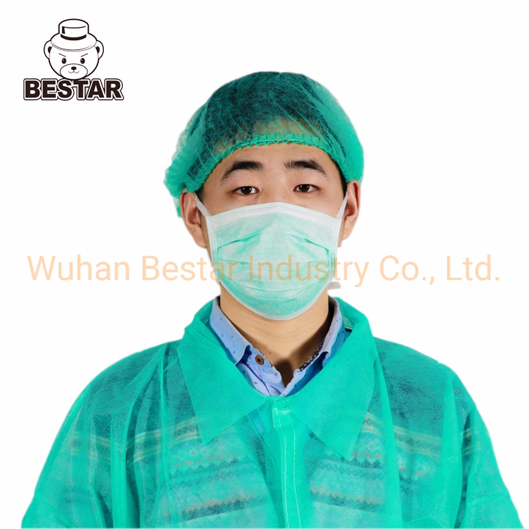 Food Industry Disposable Non-Woven Spp Jacket Visitor Coat Lab Coat