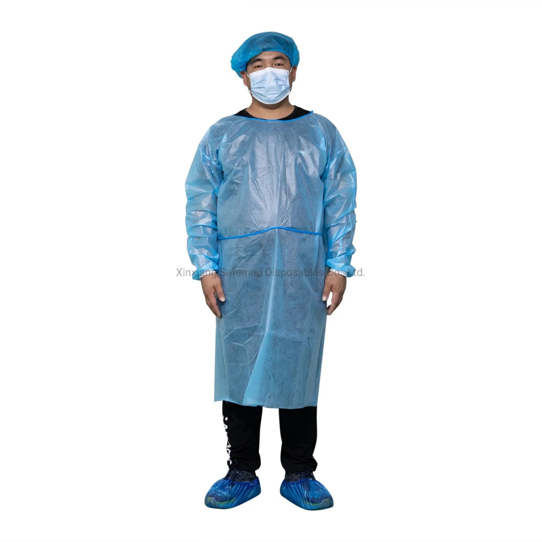 Medical Surgical Gown Sterile Surgeon Reinforced Leve 3 Non Woven Fabric Sterile 45g CE Surgical Gown